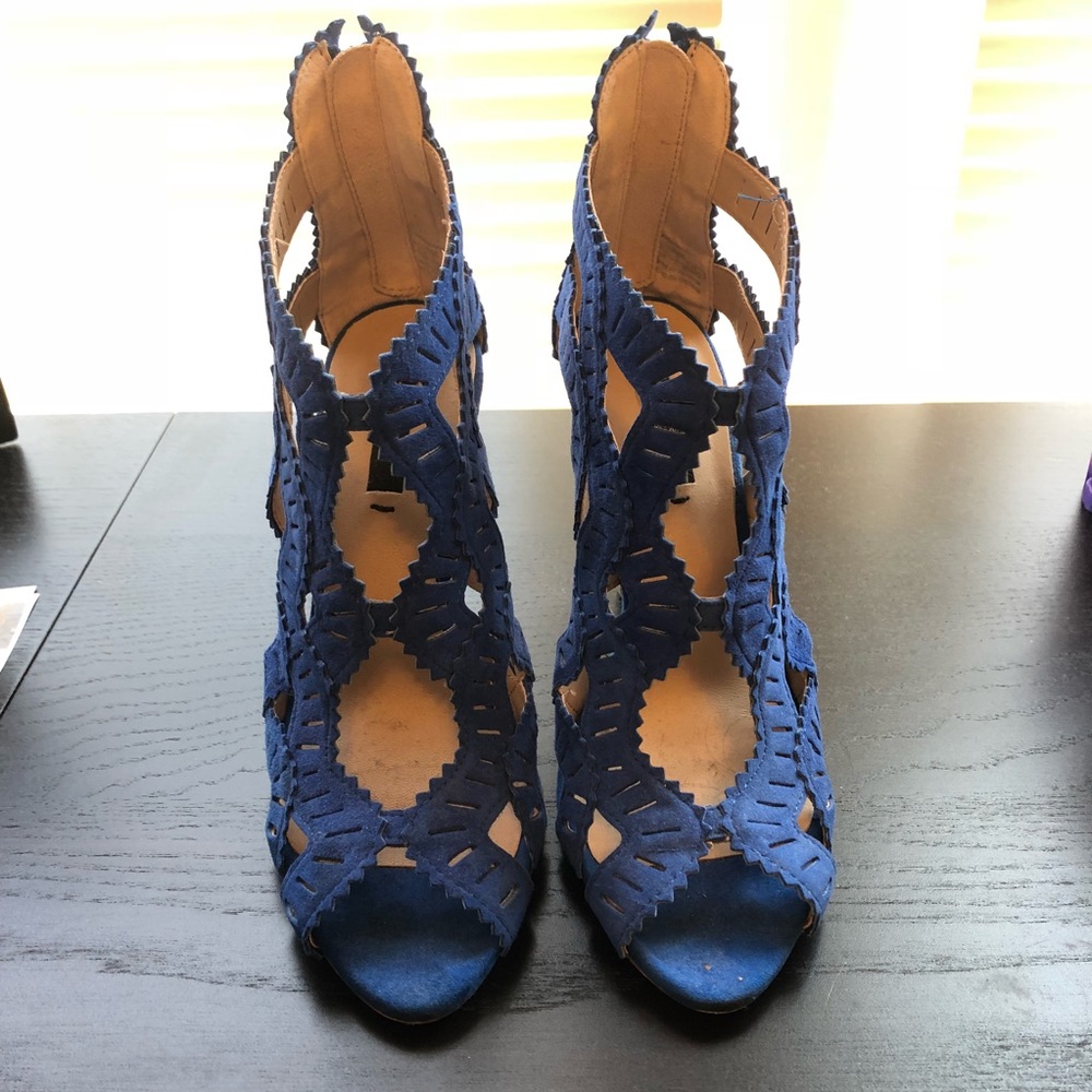Zara royal blue heels - Picture 3 of 5